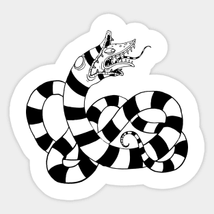 Beetlejuice Sandworm Sticker